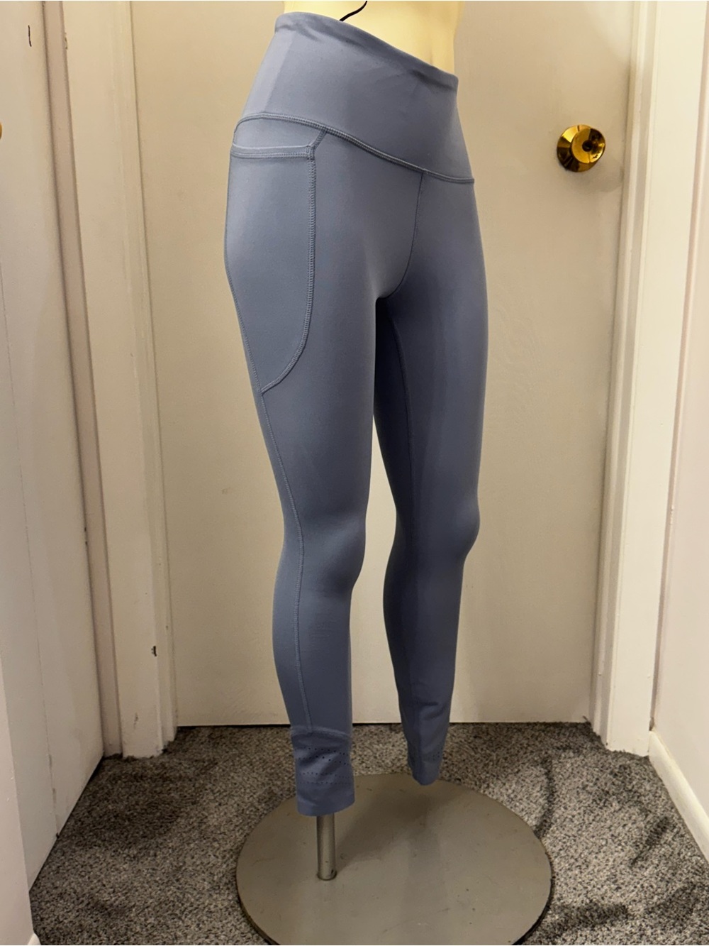 JoyLab Slate Blue High-Waist Performance Leggings with Side Pocket